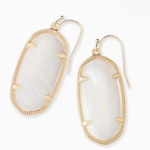 Kendra Scott Elle Gold and White Earrings
